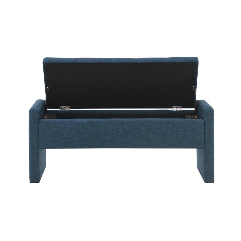 Modern Bed End Bench with Storage,Upholstered Large Foot Rest Stool, Comfy Window Vanity Bench for Living Room,Bedroom