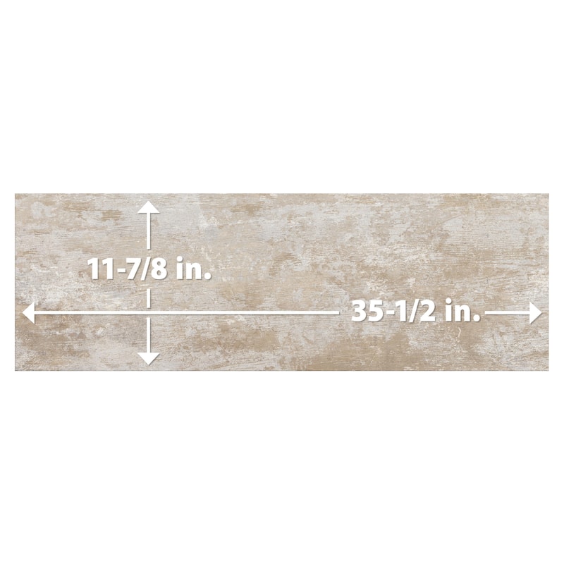 Merola Tile Habanera Beige 11-7/8" x 35-1/2" Ceramic Wall Tile