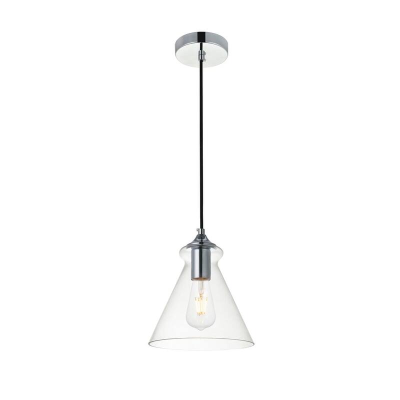 1-Light 8 inch Pendant with Clear Glass