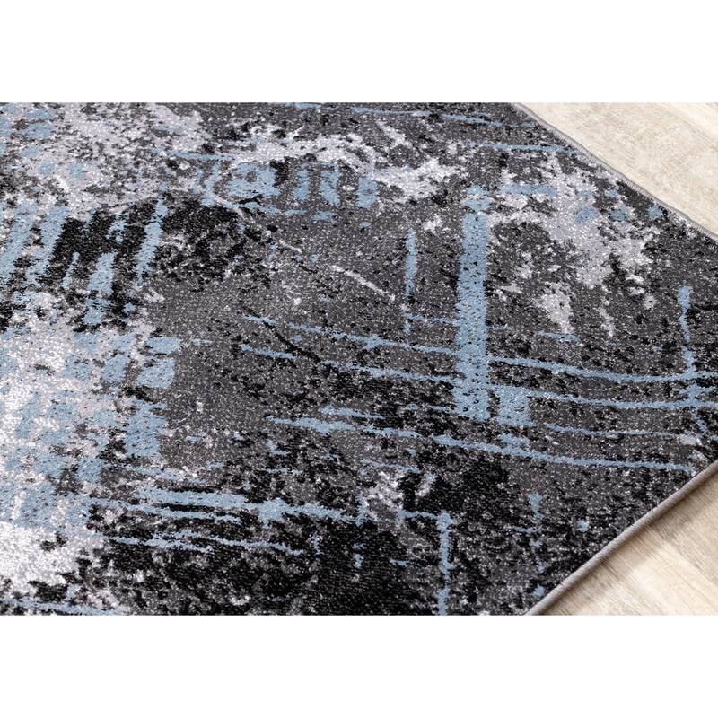 Dayton Collection - Blue/Grey Abstract Rug