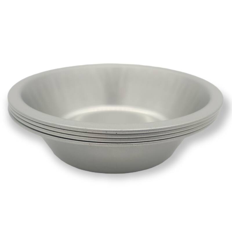 Handy Housewares 5" Tin Non-Stick Mini Pie Pans Set of 4 - Great for Desserts, Fruit Pies, Pot Pies and Quiches