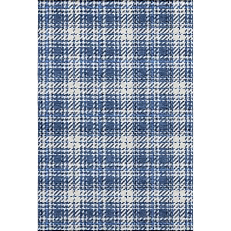 Premium Washable Super Soft Farmhouse Plaid Mayfield Rug