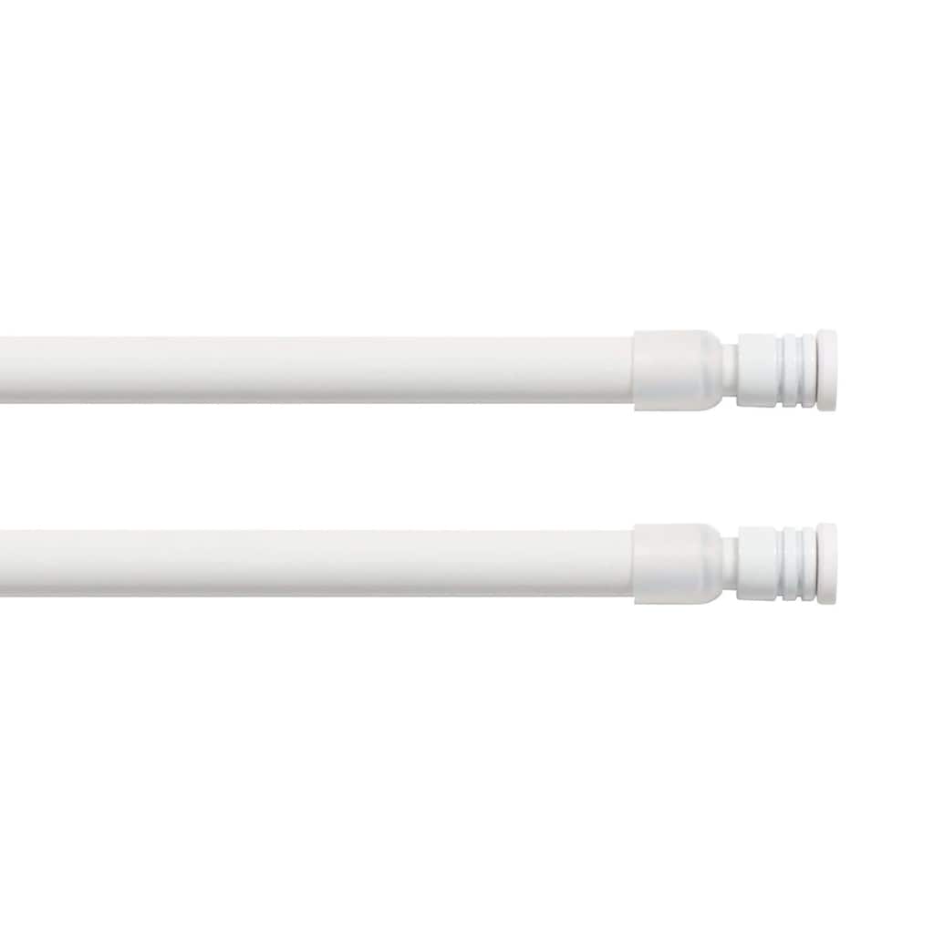 Set of 2 Adjustable Tension Rods Lightweight Curtains