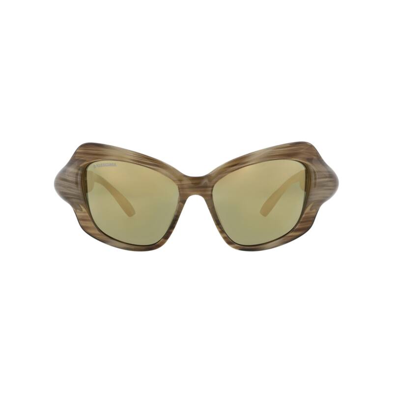 Balenciaga Cat Eye-Frame Bio Injection Sunglasses - Havana Havana Bronze - Brown - Grey Lens