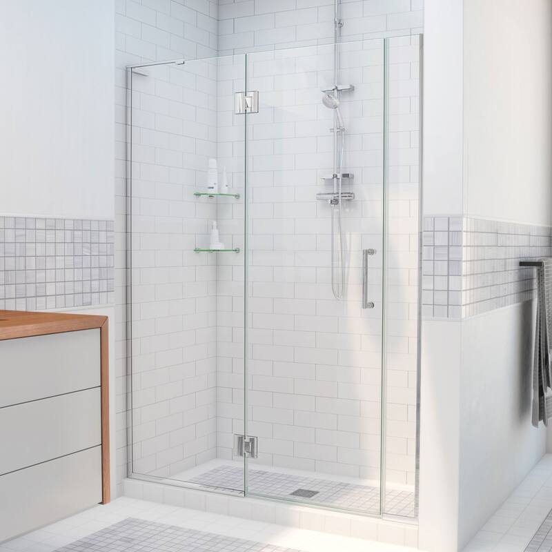 DreamLine Unidoor-X 38 1/2-39 in. W x 72 in. H Frameless Hinged Shower Door - 38.5" - 39" W