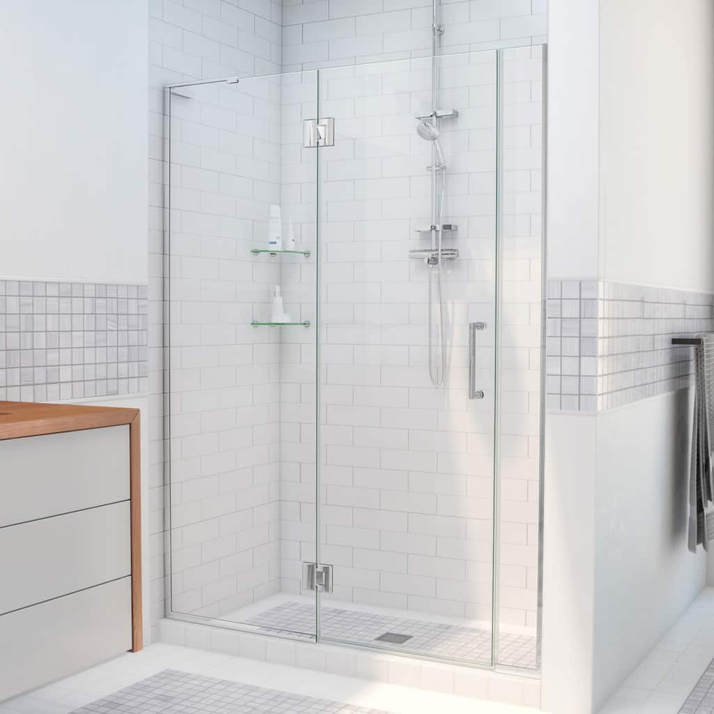 DreamLine Unidoor-X 38 1/2-39 in. W x 72 in. H Frameless Hinged Shower Door - 38.5" - 39" W