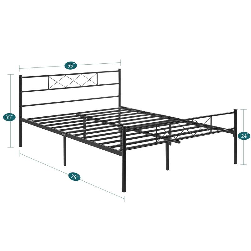 Taomika 3-Pieces Queen size Bed Frame and Modern Nightstand Set