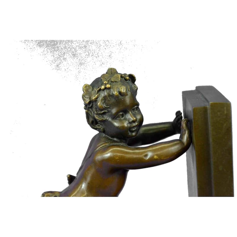 Handmade Hot Cast Bookends Signed Original Hot Cast Masterpiece Figurine Figure