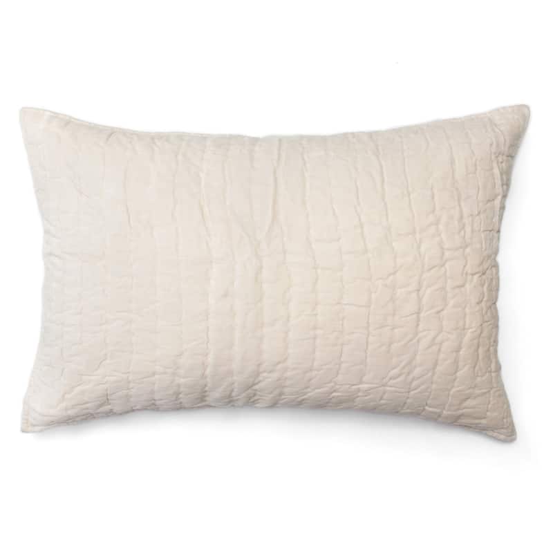 Ezra Cotton Shams - Ivory - King