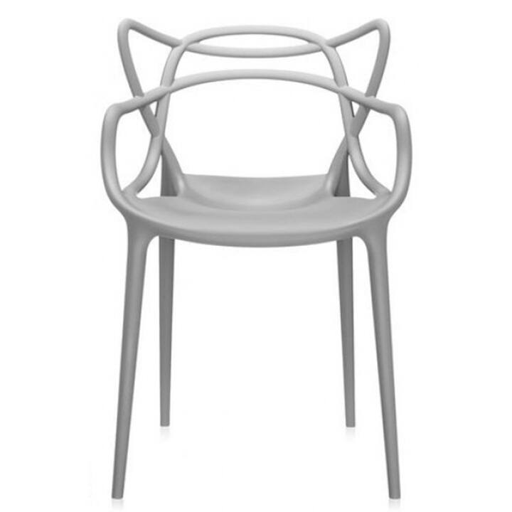 Set of 4 Modern Stackable Dining Chairs, Contemporary Plastic Patio Chair for Indoor Kitchen or Outdoor use, Green
