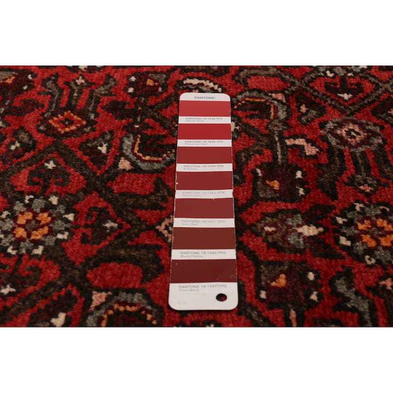 ECARPETGALLERY Hand-knotted Andelz Red Wool Rug - 3'9 x 10'1