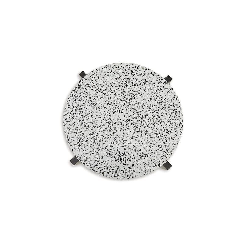 Signature Design by Ashley Tellrich Black/White Accent Table - 20.25" W x 20.25" D x 23.5" H