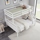 preview thumbnail 36 of 41, Twin Over Full Bunk Bed,Solid Wood Frame,High Guardrail,Safe for Kids