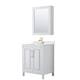 Option White, Gold Trim, Giotto Quartz Top