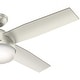preview thumbnail 3 of 22, Hunter 52" Dempsey Outdoor Ceiling Fan with LED Light Kit and Handheld Remote, Damp Rated - Contemporary, Transitional