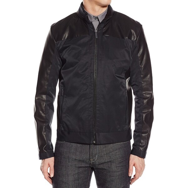 calvin klein leather jacket