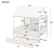 preview thumbnail 19 of 20, Full Size Wood House Bed With Twin Size Trundle