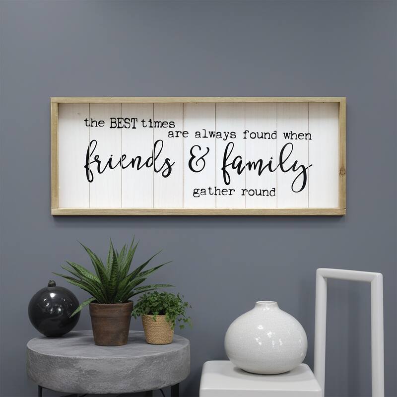 Vintage Wooden Farmhouse Plaque with Quotes,The Best Times