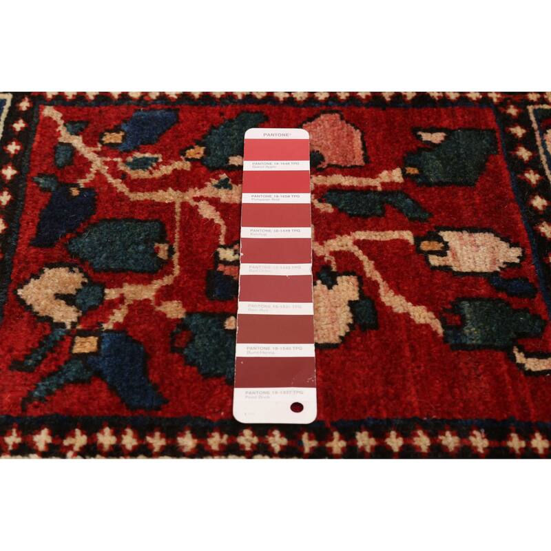 ECARPETGALLERY Hand-knotted Kayseri Vintage Red Wool Rug - 4'6 x 7'7