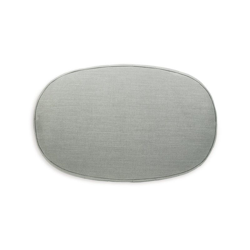 Signature Design by Ashley Hollyann Mid-Century Modern Gray Oversized Ottoman