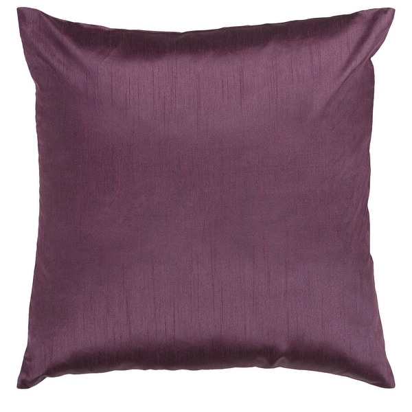 slide 2 of 2, Artistic Weavers Chic 22-inch Square Silky Decorative Pillow Cover with Poly Insert Prune Purple