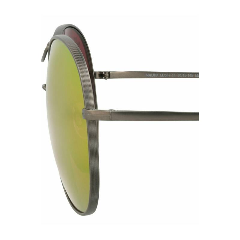 Maui Jim Round-Frame Titanium Sunglasses