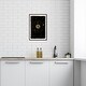preview thumbnail 8 of 62, Astrology Map, Solar System Planets Modern Black Canvas Wall Art Print for Bedroom