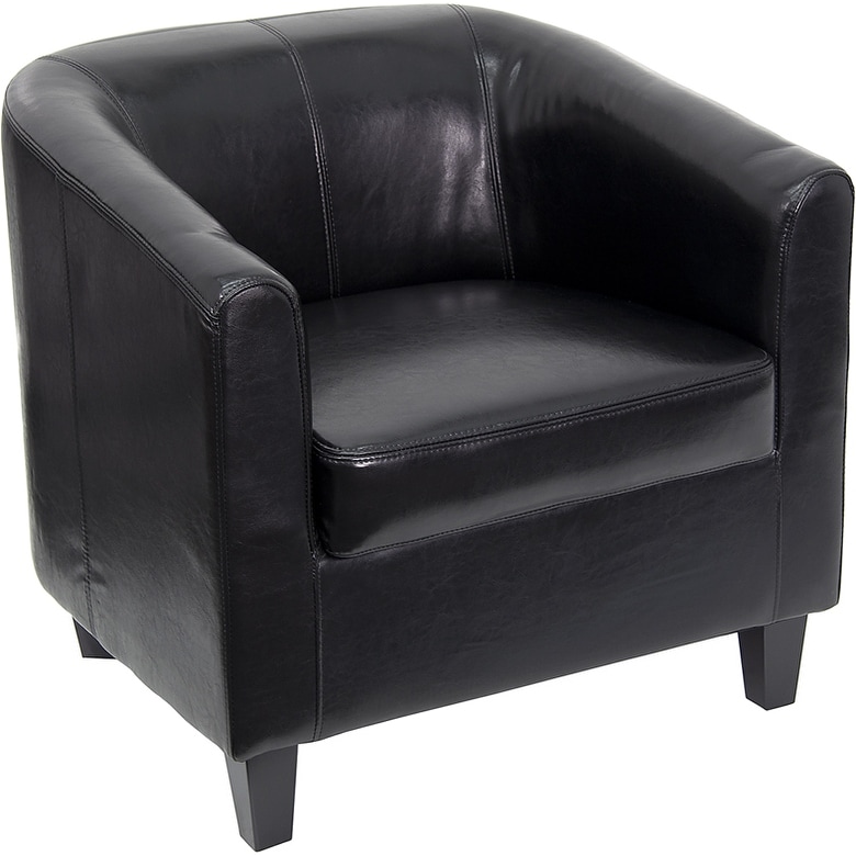 Offex  Black Leather Lounge Chair [OF-BT-873-BK-GG]