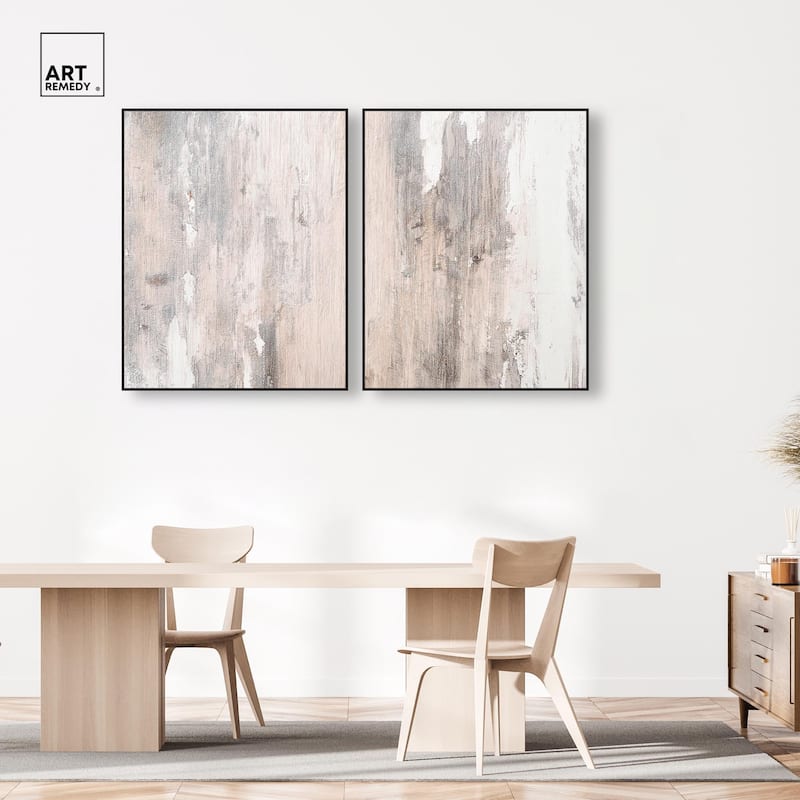 Striated Texture I Canvas Set of 2 by Art Remedy
