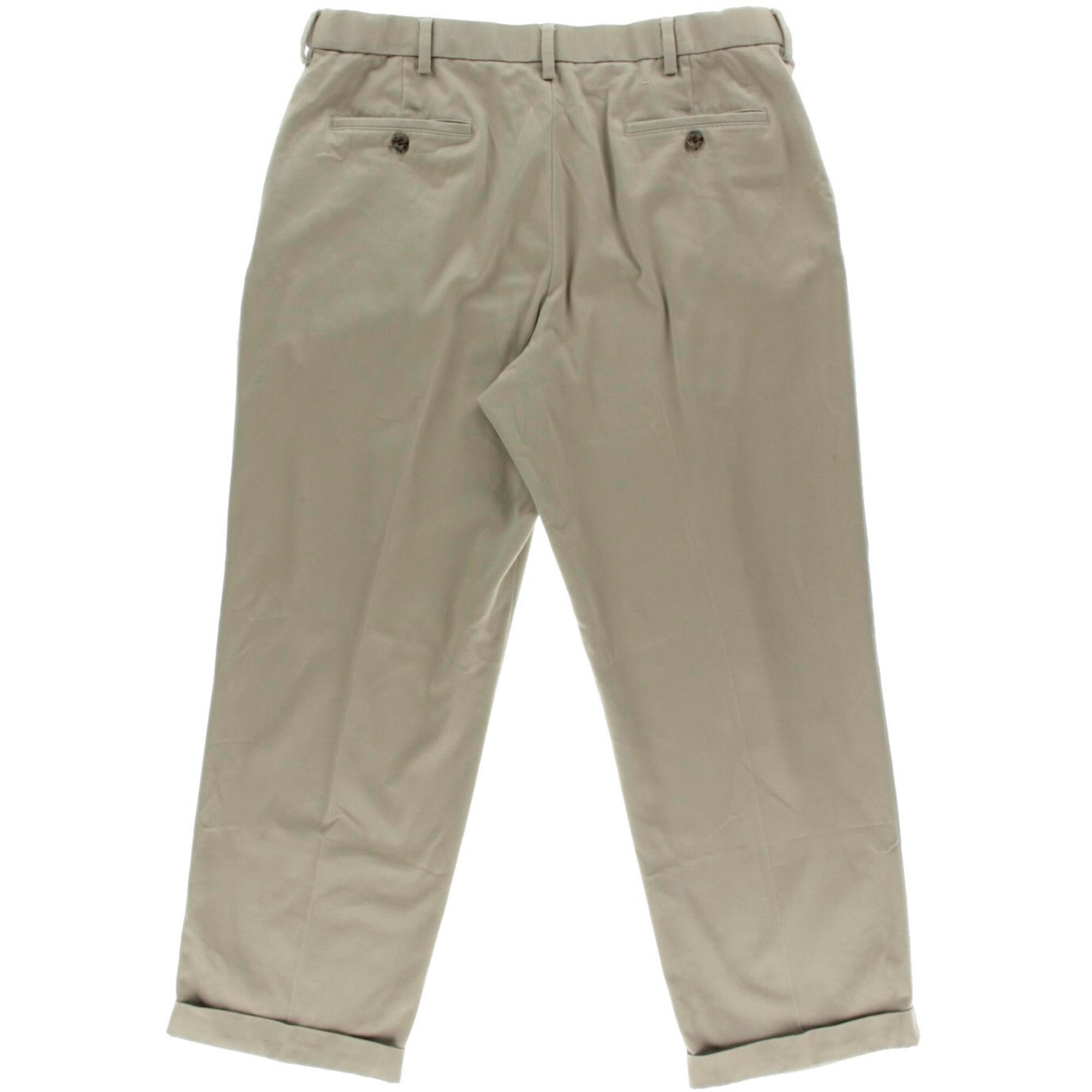 Shop Dockers Mens Casual Pants Double Pleat Cuffed Overstock
