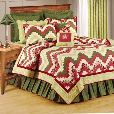 Wavy Spice Full/Queen Quilt 100% Cotton Lightweight Machine Washable Reversible Bedspread Coverlet
