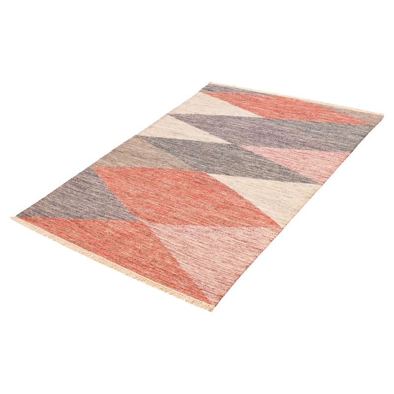 Ankara Grey Kilim 5'2" x 7'4" - 5'2 x 7'4