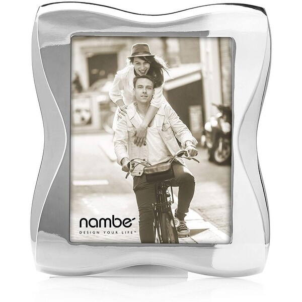 Silver Holds One 4" x 6" Photo Nambe Braid Collection Picture Frame 