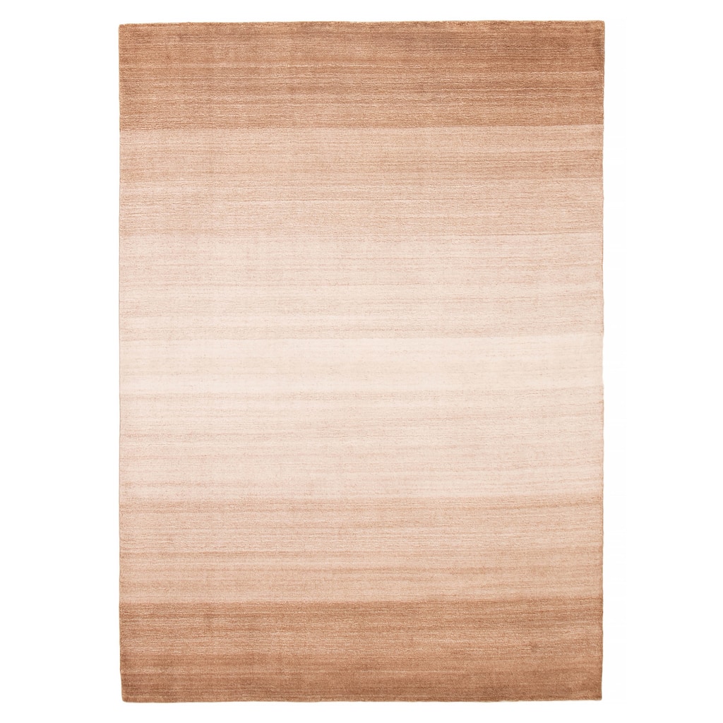 ECARPETGALLERY Hand Loomed Kashkuli Gabbeh Ivory, Tan Wool Rug - 5'7 x 7'9