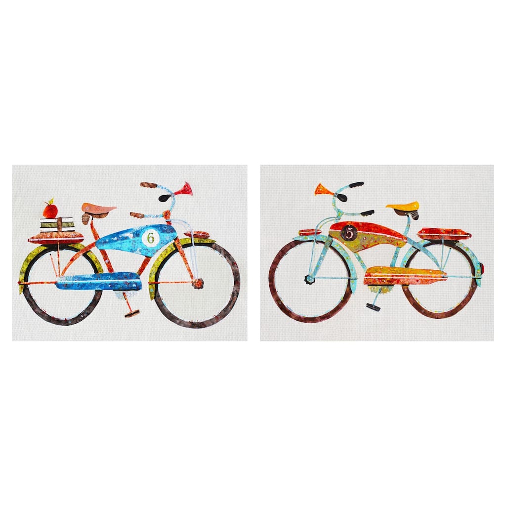 Bicycle No. 5 & 6 by Anthony Grant Canvas Art Prints