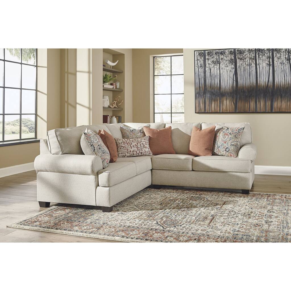 Signature Design by Ashley Amici Linen 2-Piece Sectional - 98"W x 98"D x 38"H