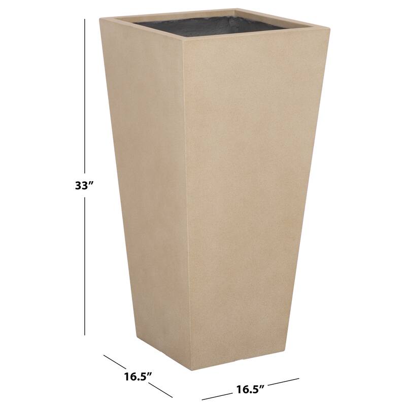 SAFAVIEH Outdoor Living Paloma Large Planter - 17"W x 17"D x 33"H