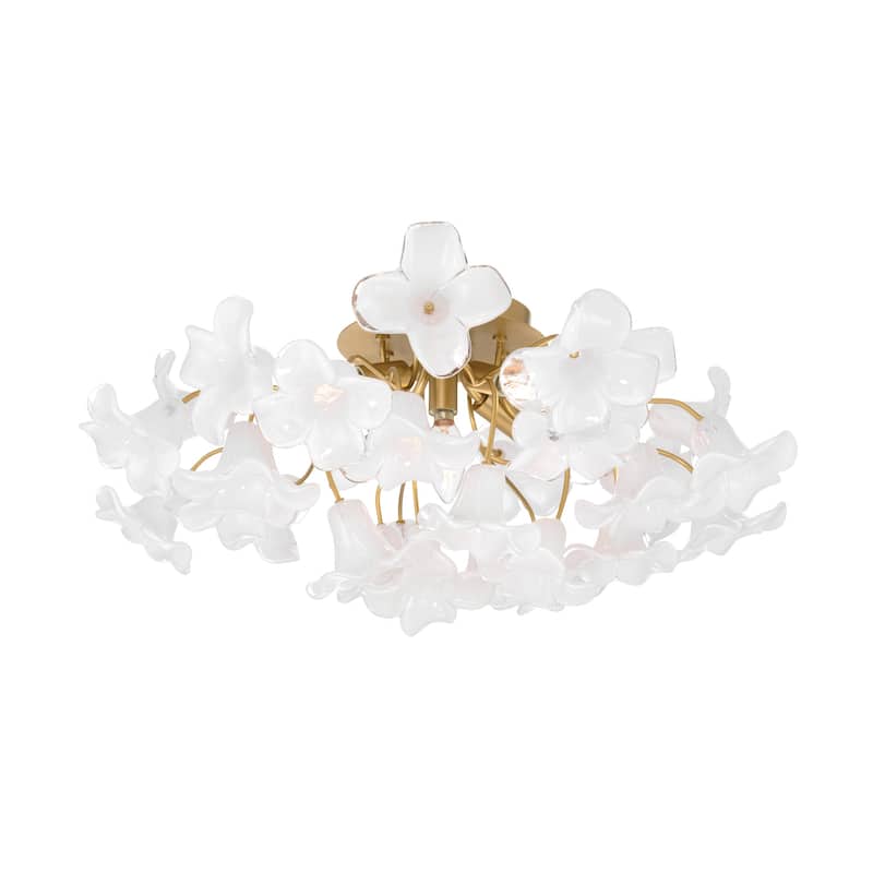 Metropolitan N2225 Bloome 5 Light 25" Wide Semi-Flush Ceiling Fixture