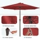 preview thumbnail 72 of 76, 9-ft Patio Market Umbrella with Tilting Pole, Waterproof & Breathable Canopy