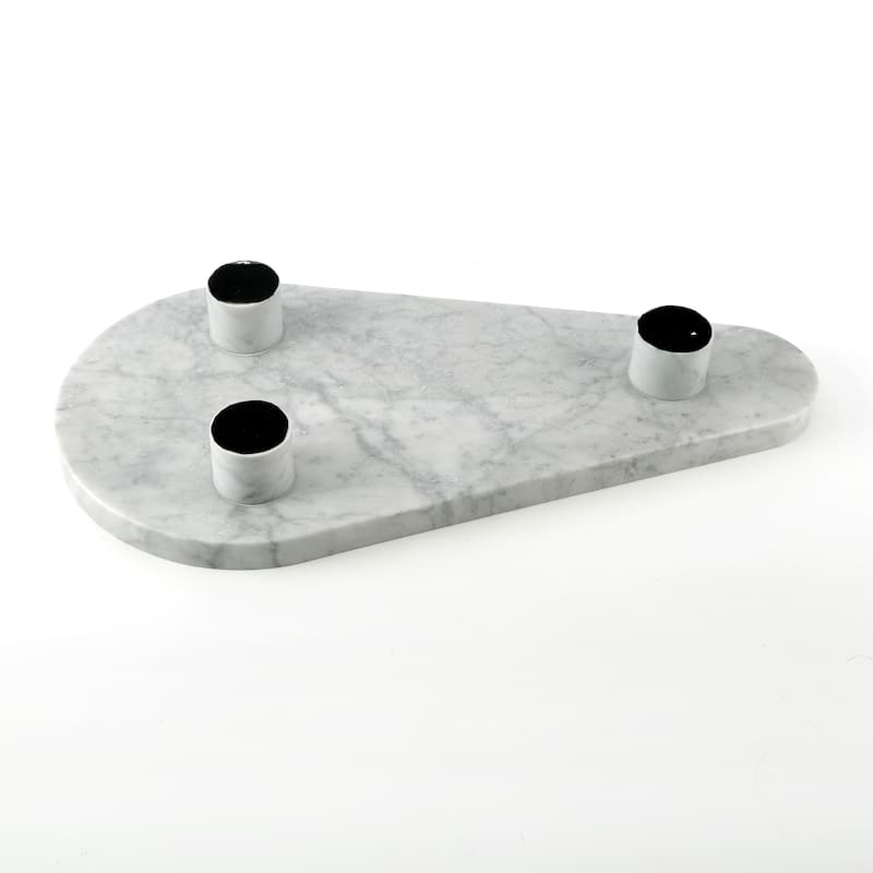 Artissance 24"W Laguna Marble Tray with Three Stand