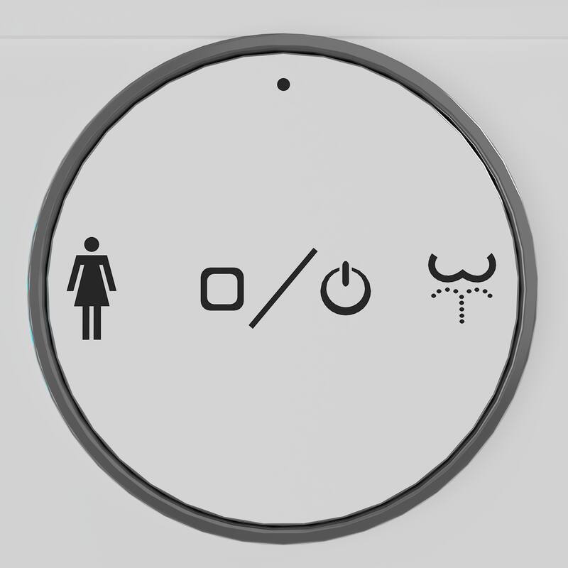 Smart Toilet with Auto Open Lid, Heated Seat & Bidet, One Piece Intelligent Toilet with Remote Control