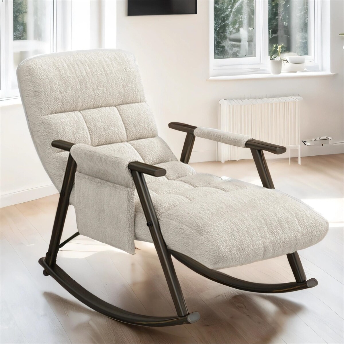 Rocking Chair With Adjustable Footrest Nursery Glider Chair Bed Bath Beyond 40528506