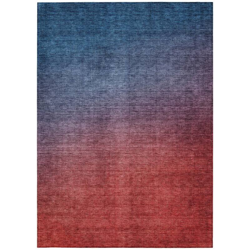 HomeRoots Ombre Transitional Rectangle Outdoor Rug
