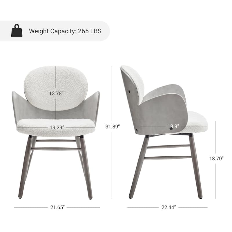 Art Leon Mid-century Modern Faux Leather and Wood Accent Dining Chair