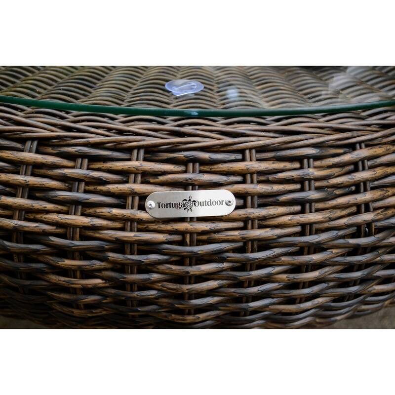 Tortuga Round Outdoor Wicker Coffee Table