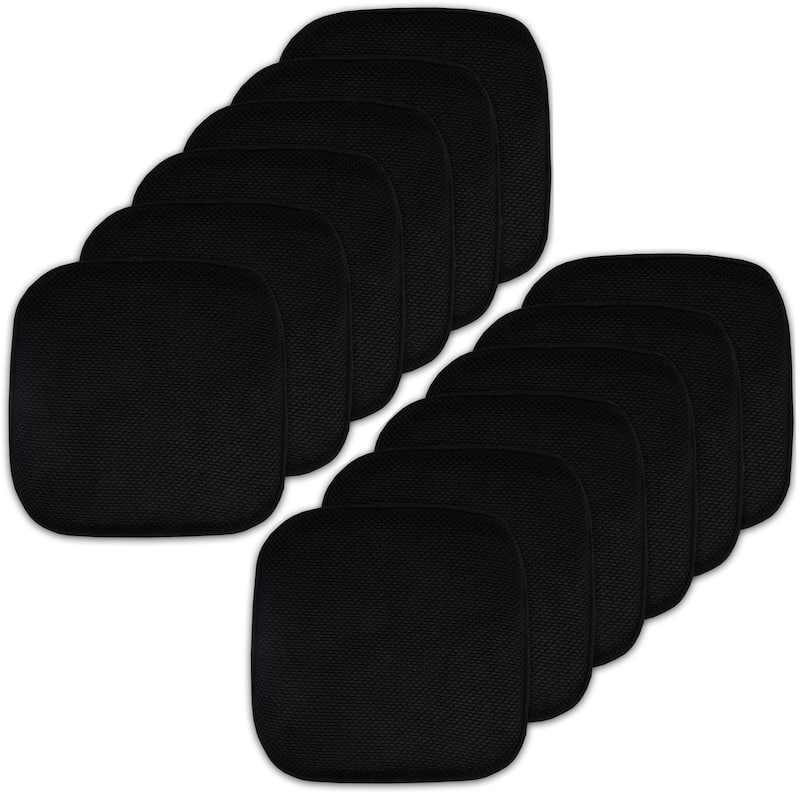 16-in. Square Non-slip Memory Foam Seat Cushions (2 OR 4)