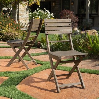 Outdoor Acacia Wood Folding Dining Chair Set of 2 - Bed Bath & Beyond ...