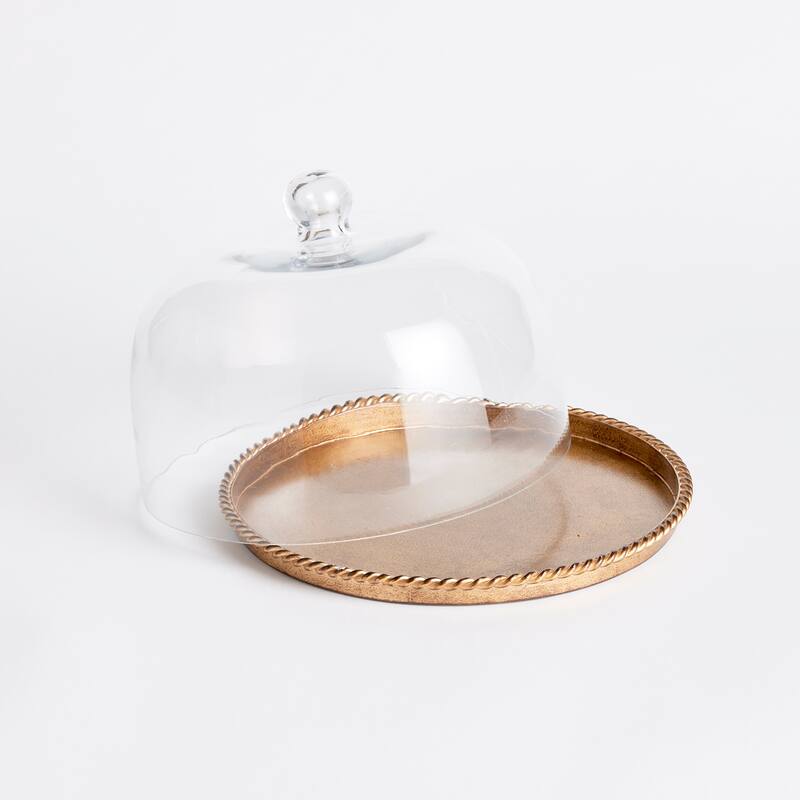 Braiden Tray With Cloche Large