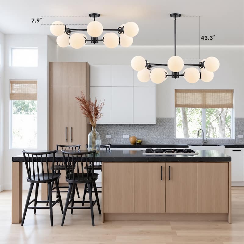 CO-Z Modern Linear Sputnik Pendant Chandelier (6/8/12 - Light)