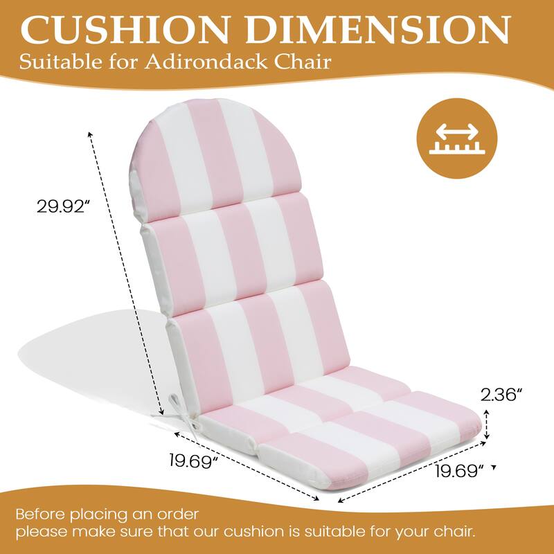 Outdoor Adirondack Chairs Cushion with Sunbrela Fabric